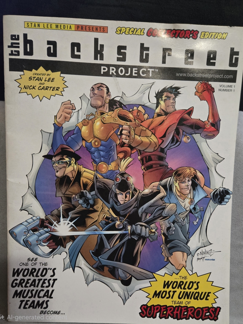 The Backstreet Project Vol Special Collectors Edition # 1 Comic Book Stan Lee